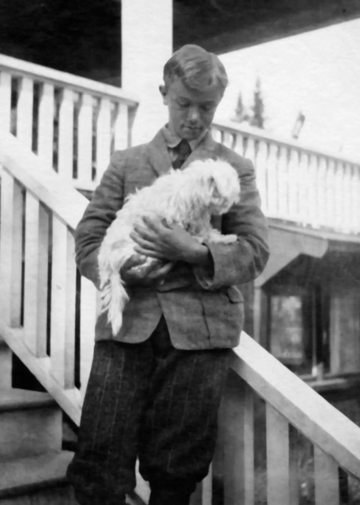 Carl Leopold at Les Cheneaux, ca. 1910-19.