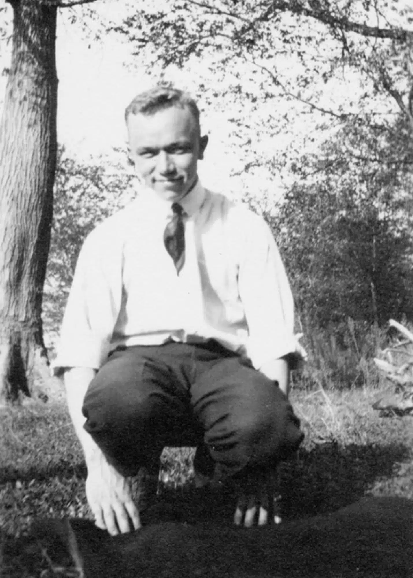 Aldo’s brother, Carl Leopold Jr., probably at Les Cheneaux, ca. 1900-09.